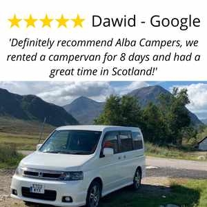 Alba Campers 5 Star Review, Campervan for hire