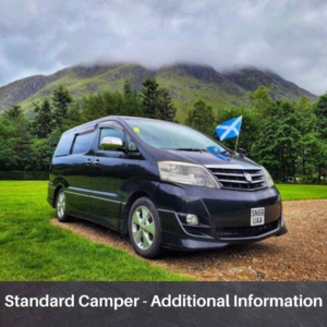 Standard Campervan additional information and features